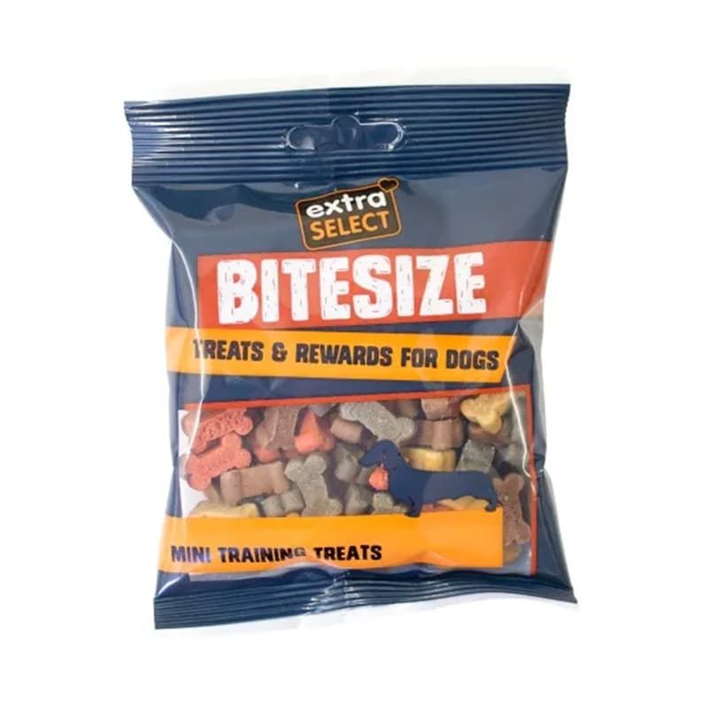 Extra Select Bitesize Mini Training Treats Mixed Flavours - 100g