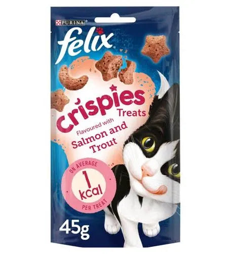 Felix Cat Crispies Salmon & Trout Treats - 45g