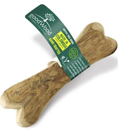 GoodWood Coffee Tree Wood Chewable Stick (Bone Shape)