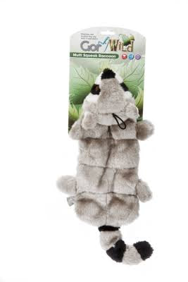 Gor Pets Gor Wild Multi Squeak Raccoon - 30cm