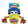 Hasbro Play-Doh Do-Doh T-Shirt Rope Tug Dog Toy - 7in / Yellow/Blue