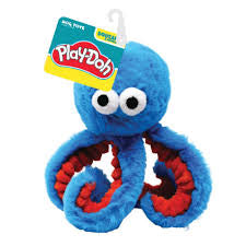 Hasbro Play-Doh Small Octopus Dog Toy - 6.5in / Blue/Red