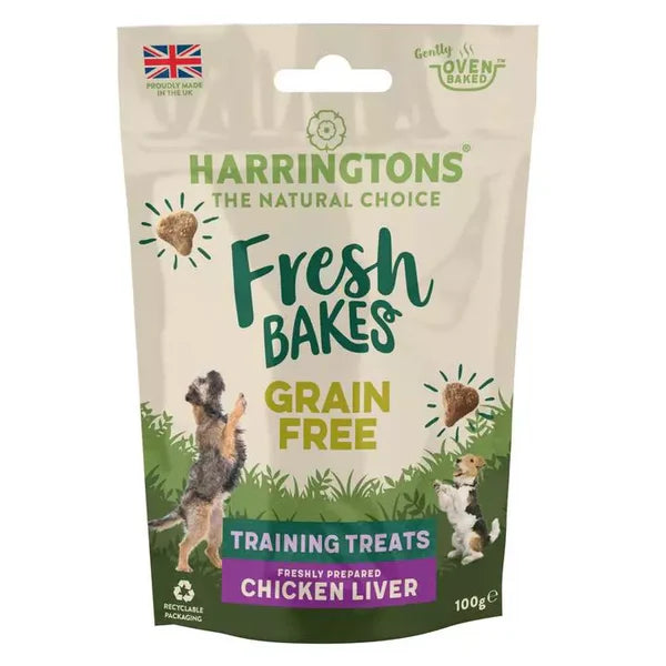 Harringtons Chicken Liver Fresh Bakes Training Treats - 100g