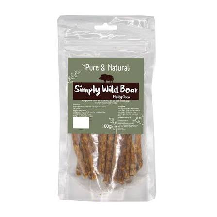 Pure and Natural Meat Sticks Wild Boar 100g