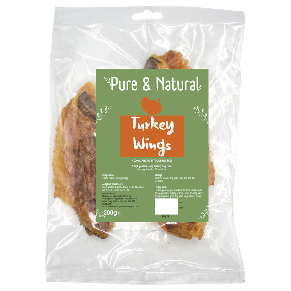 Pure & Natural Turkey Wings - 200g
