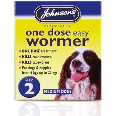 Johnson's One Dose Wormer Size 2