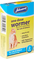 Johnson's One Dose Wormer for Cats & Kittens - 2 Tablets