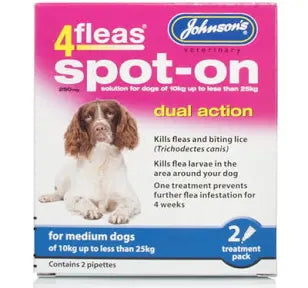 Johnson's 4Fleas Spot On for Medium Dogs
