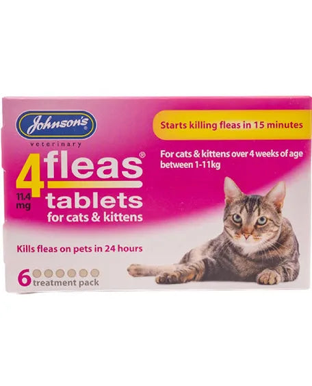 Johnson's 4Fleas Tablets for Cats - 6 Treatments