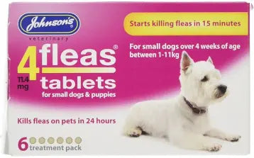 Johnson's 4Fleas Tablets for Puppies and Small Dogs - 6 Treatments