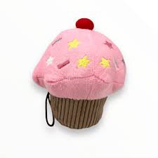 House of Paws Plush Cupcake Dog Toy - Pink