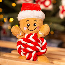 House of Paws Gingerbread Rope Ball