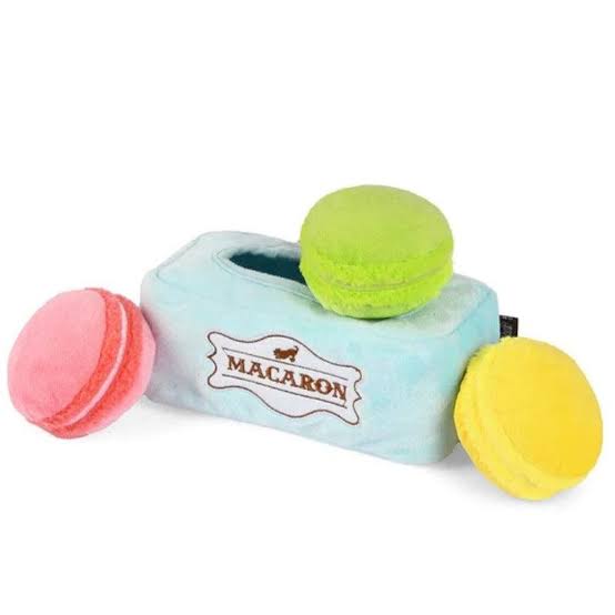 P.L.A.Y. Pup Cup Café Mutt-a-rons Plush Dog Toy