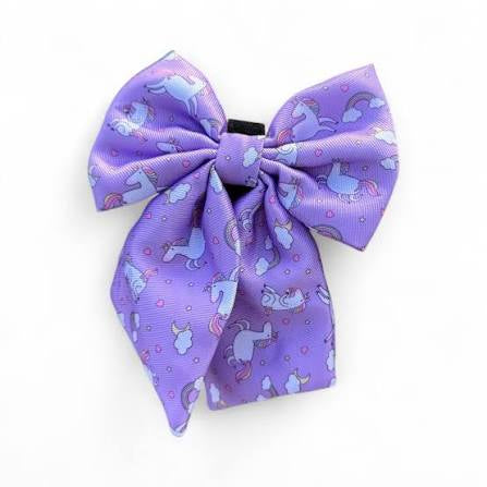 Pup Chic Boutique Sailor Bow - Unicorn