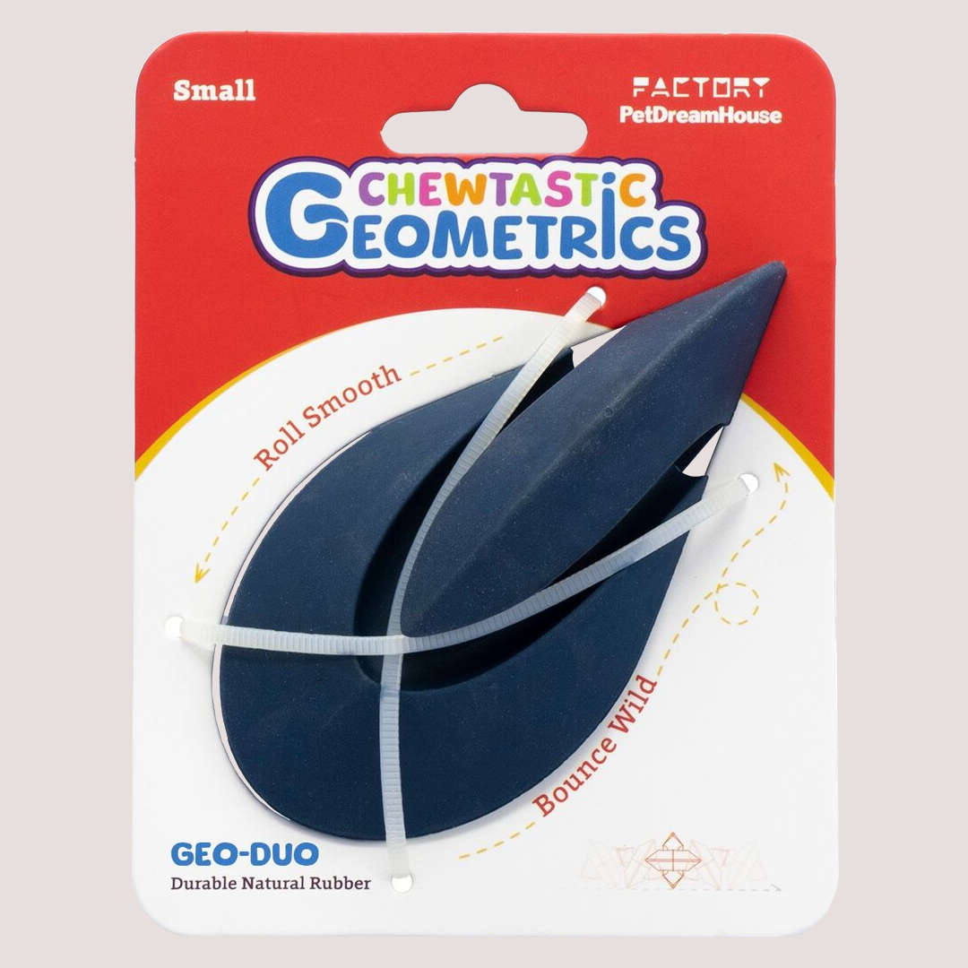 Pet Dream House Chewtastic Geometrics Natural Small Geo-Duo - Black