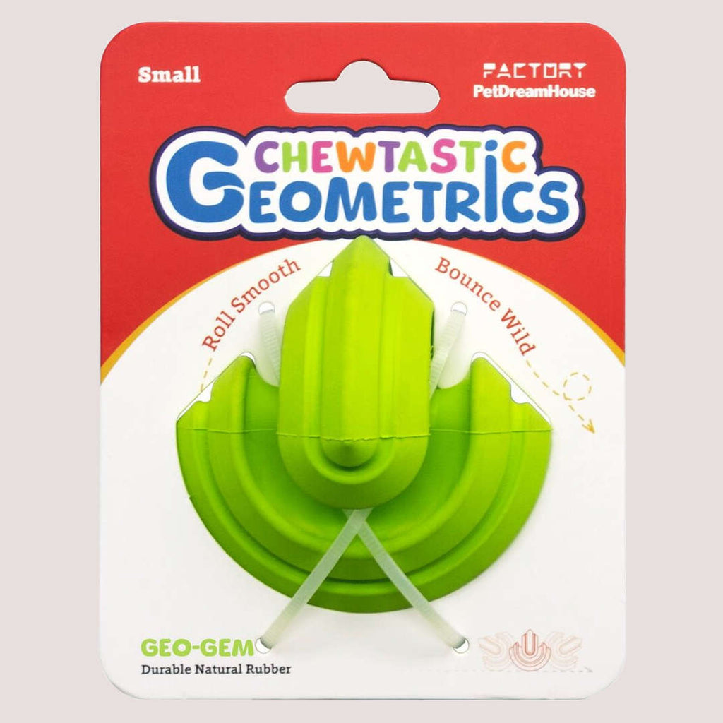 Pet Dream House Chewtastic Geometrics Natural Small Geo-Gem - Green