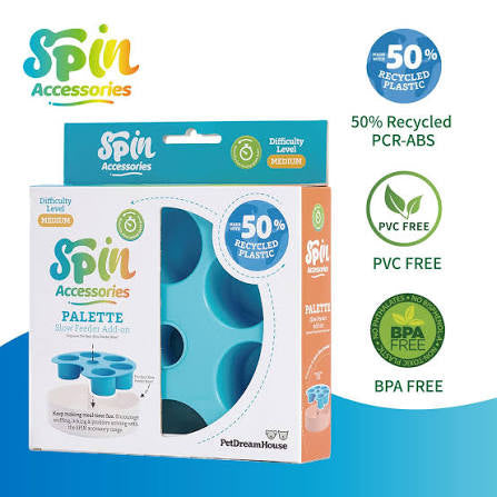 Pet Dream House SPIN Palette Feeder Accessory - Baby Blue