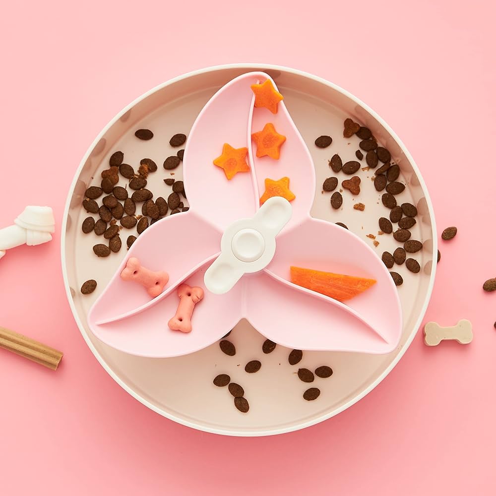 Pet Dream House Spin Interactive Feeder Bougainvillea - Baby Pink