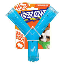 Nerf Dog Scented Chicken Wishbone 6.5in Clear/Light - Blue