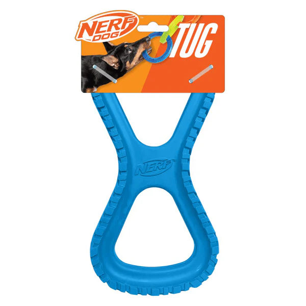 Nerf Dog Rubber Tire Infinity Tug - 10in / Blue