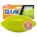 Nerf Dog TPR Ultra Glow Classic Squeak Football - 7in / Green