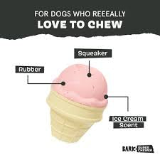 BARK! Super Chewer I-Squeak Cone Dog Toy