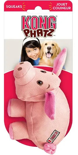KONG Phatz Pig Dog Toy - Medium