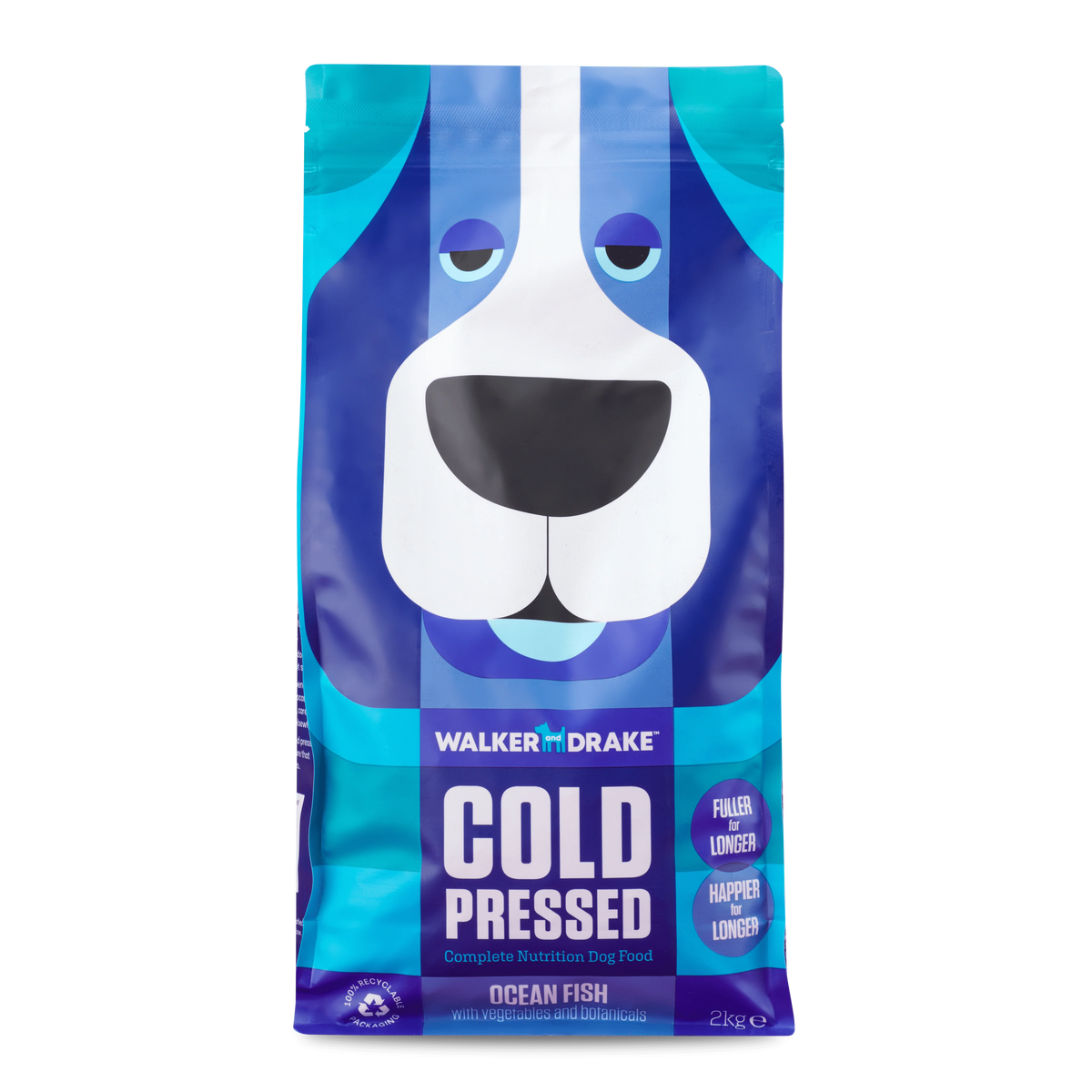 Walker and Drake Cold Pressed Dog Food Ocean Fish 2kg