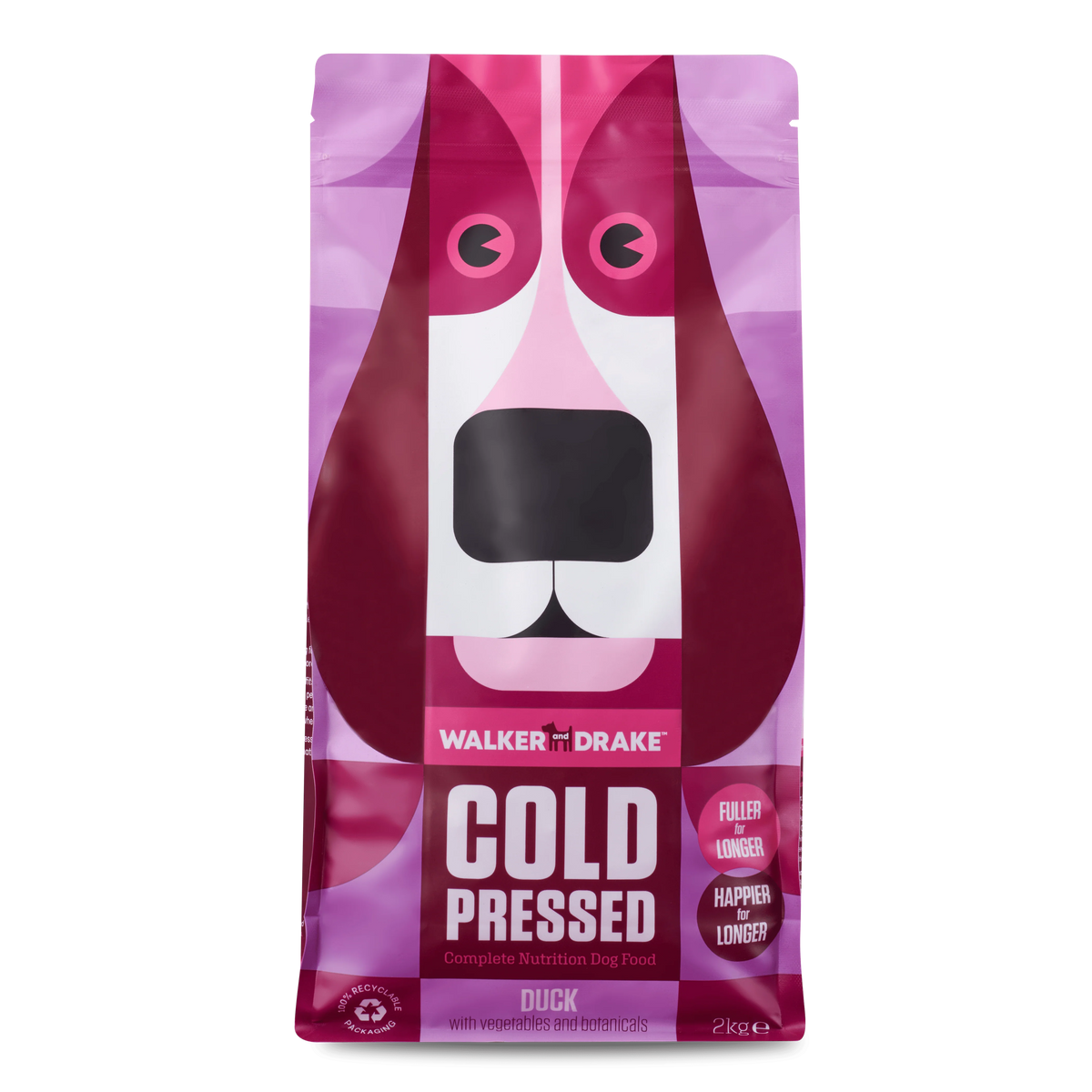 Walker and Drake Cold Pressed Dog Food Duck 2kg