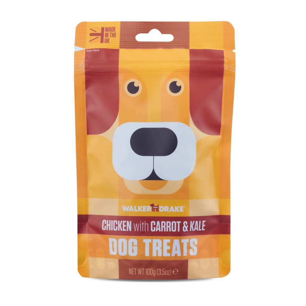 Walker and Drake Chicken with Carrot and Kale Treats 100g