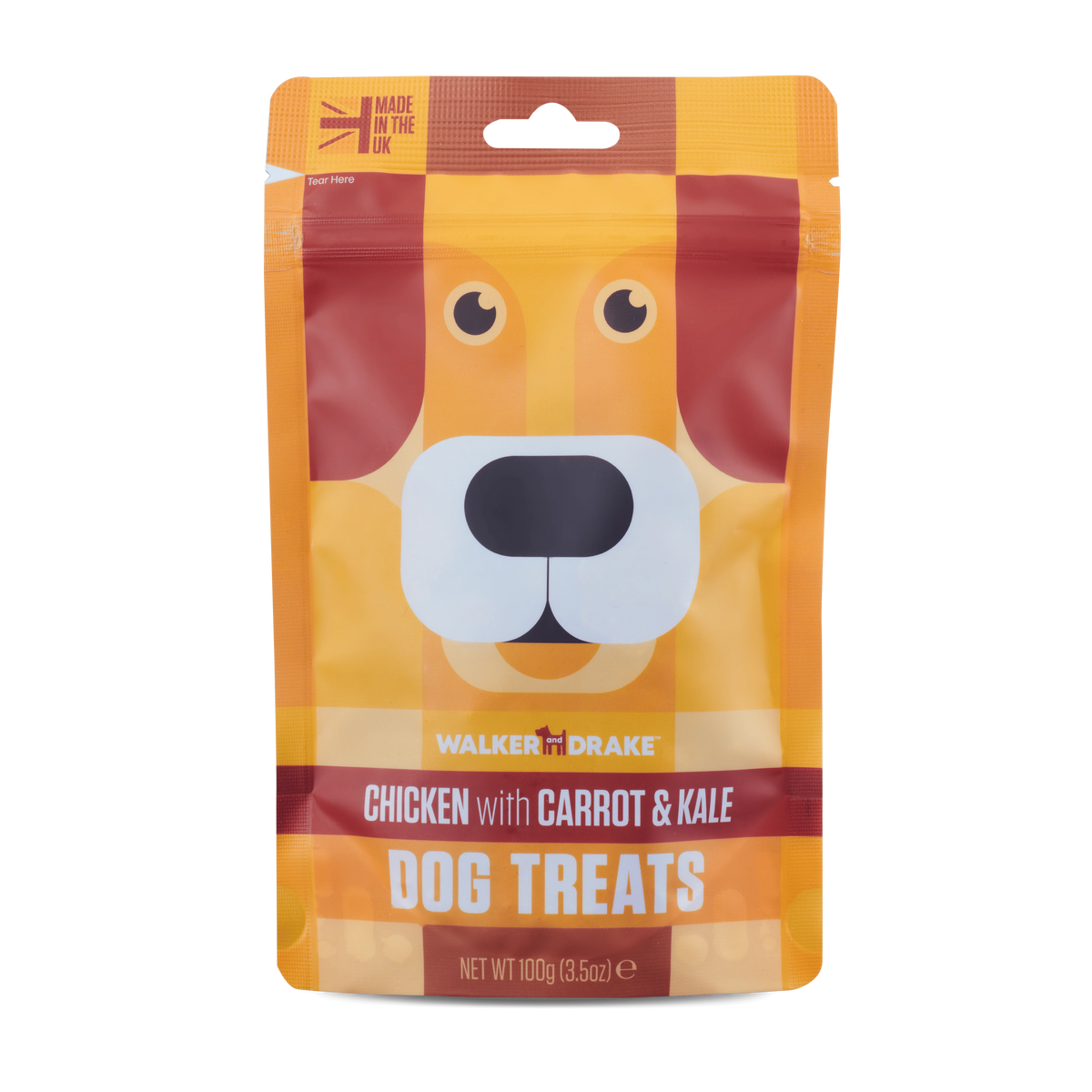 Walker and Drake Chicken with Carrot and Kale Treats 100g