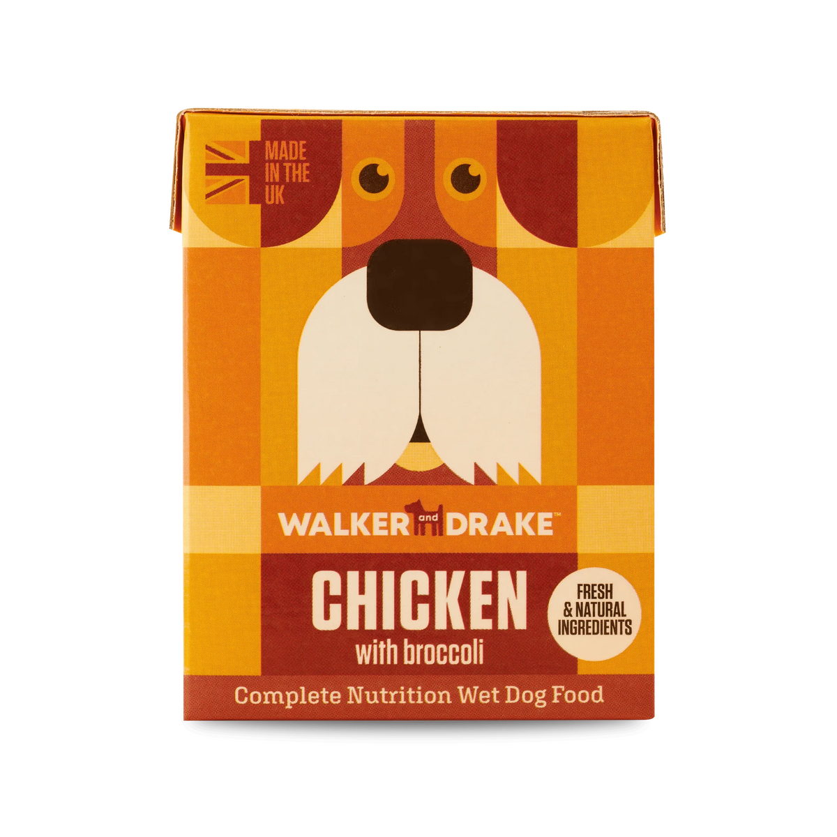 Walker & Drake Complete Wet Dog Food Chicken with Broccoli