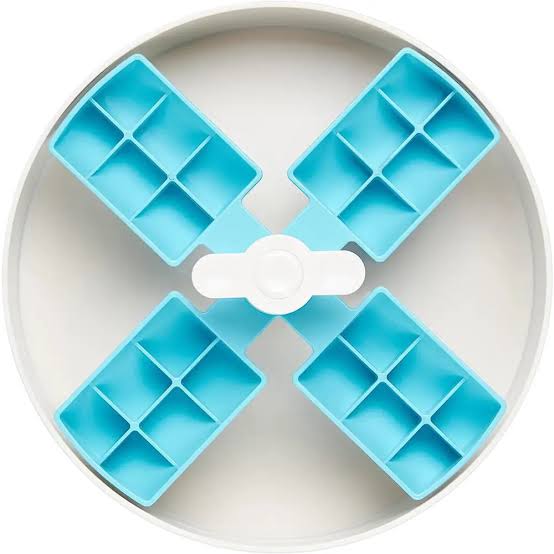 Pet Dream House Spin Interactive Feeder Windmill - Blue