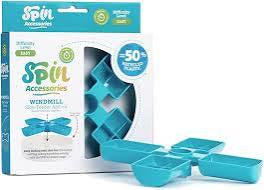 Pet Dream House Spin Interactive Feeder Windmill - Blue