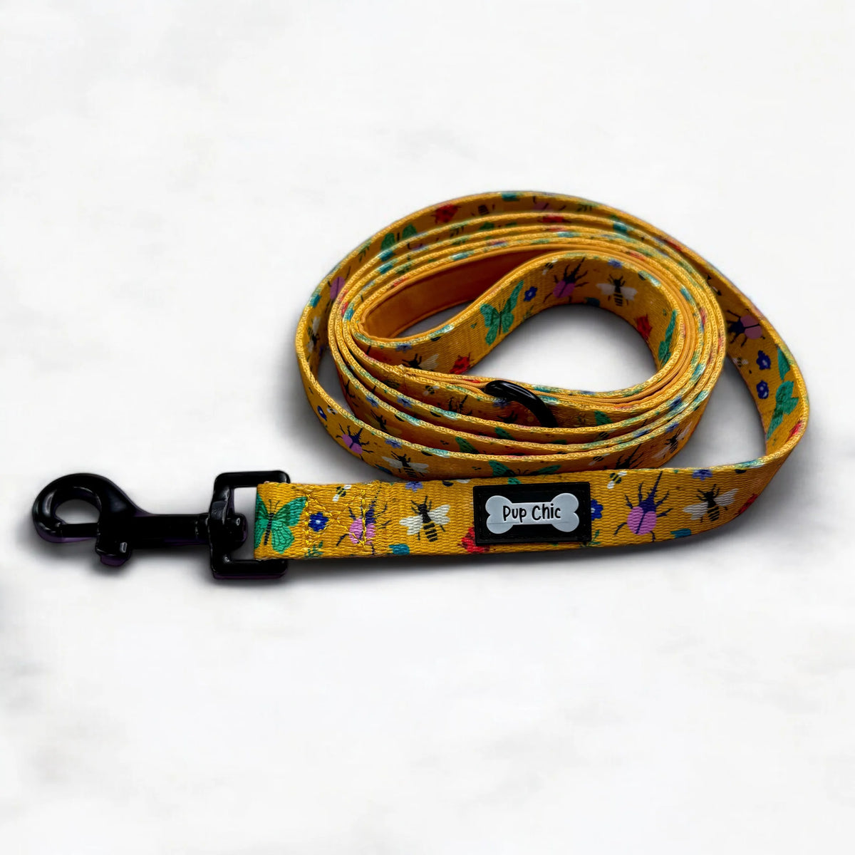 Pup Chic Boutique Dog Lead - Summer Buzzin Yellow / 5ft