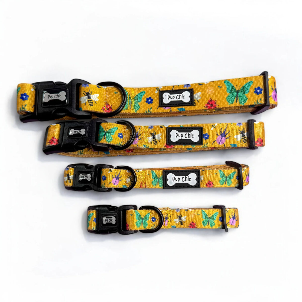 Pup Chic Boutique Dog Collar - Summer Buzzin Yellow