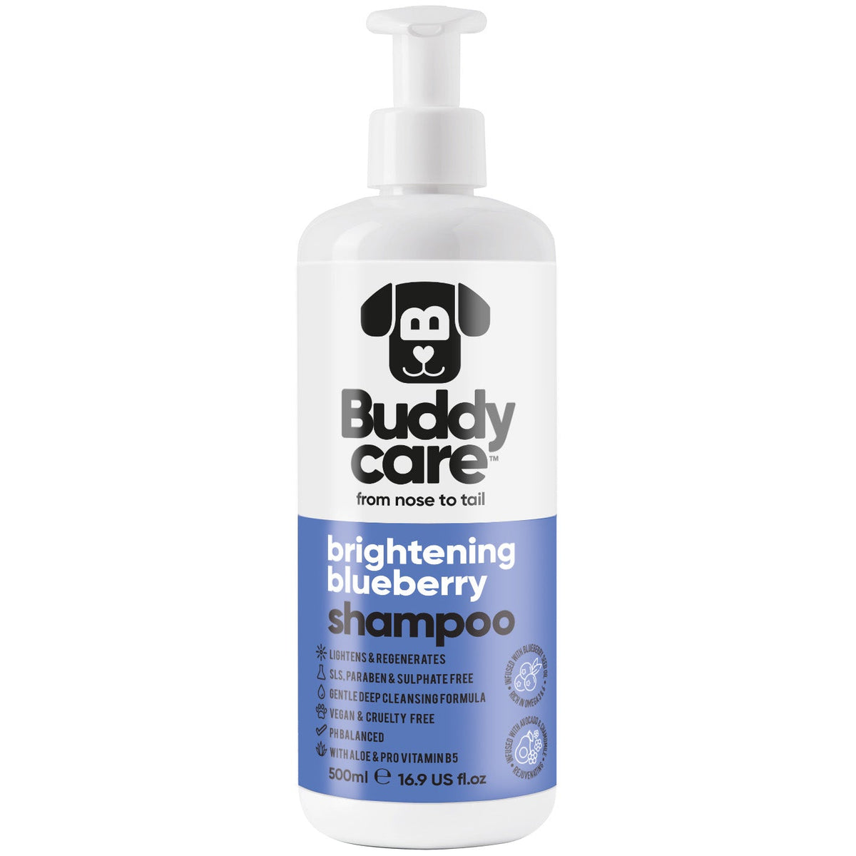 Buddycare Brightening Blueberry Dog Shampoo 500ml