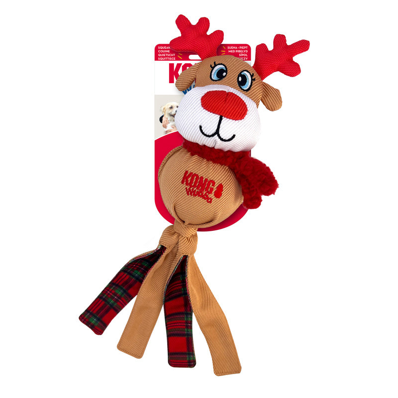 KONG Holiday Wubba Large Christmas Edition Reindeer