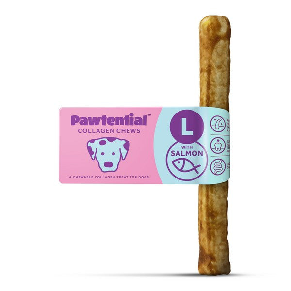 Pawtential Collagen Chew Salmon Flavour Large 110g  (Dcse14)