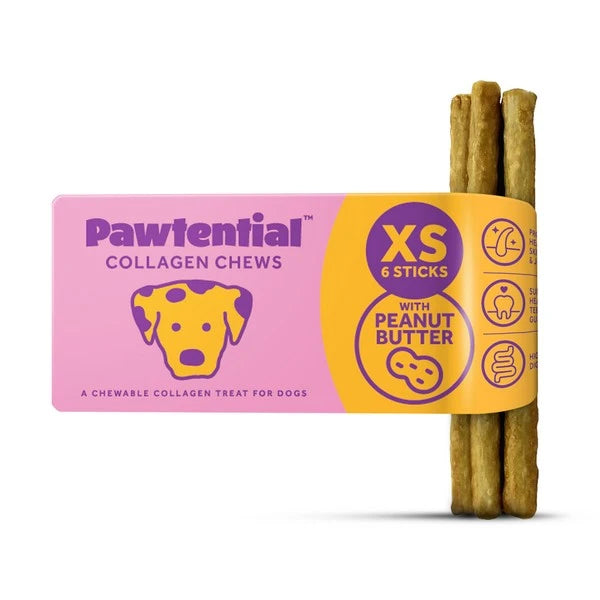 Pawtential Collagen Chew XS 6 Sticks Peanut Flavour (Dcse 40)