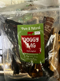 Pure & Natural Doggy Bag Beef Variety Pack 500g, a clear bag of beef chews with a green and red label.
