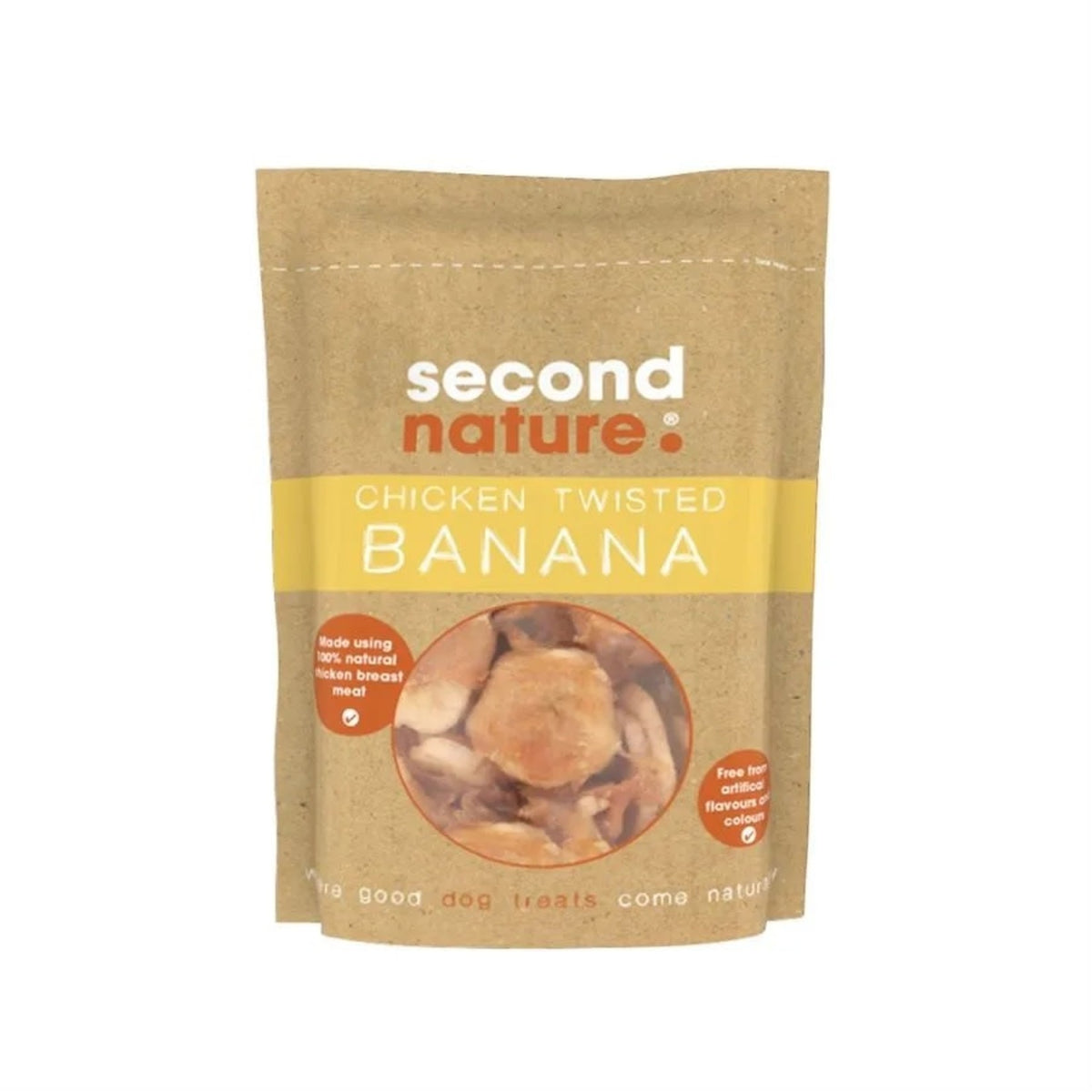 Second Nature Chicken Twisted Banana Dog Treats 85g