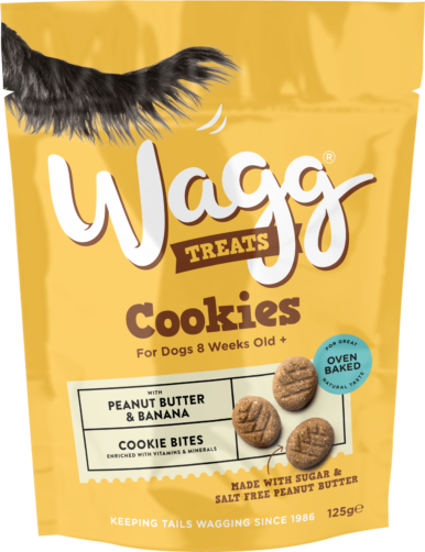 Wagg Peanut Butter and Banana Cookies 125g