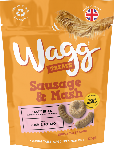 Wagg Sausage and Mash dog treats 125g