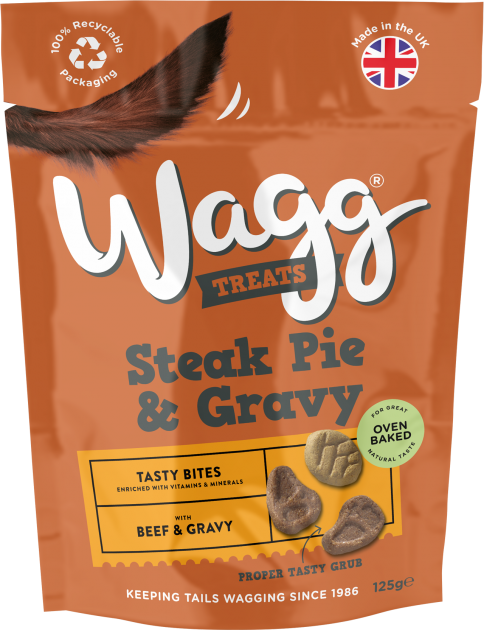Wagg Steak Pie and Gravy dog treats 125g