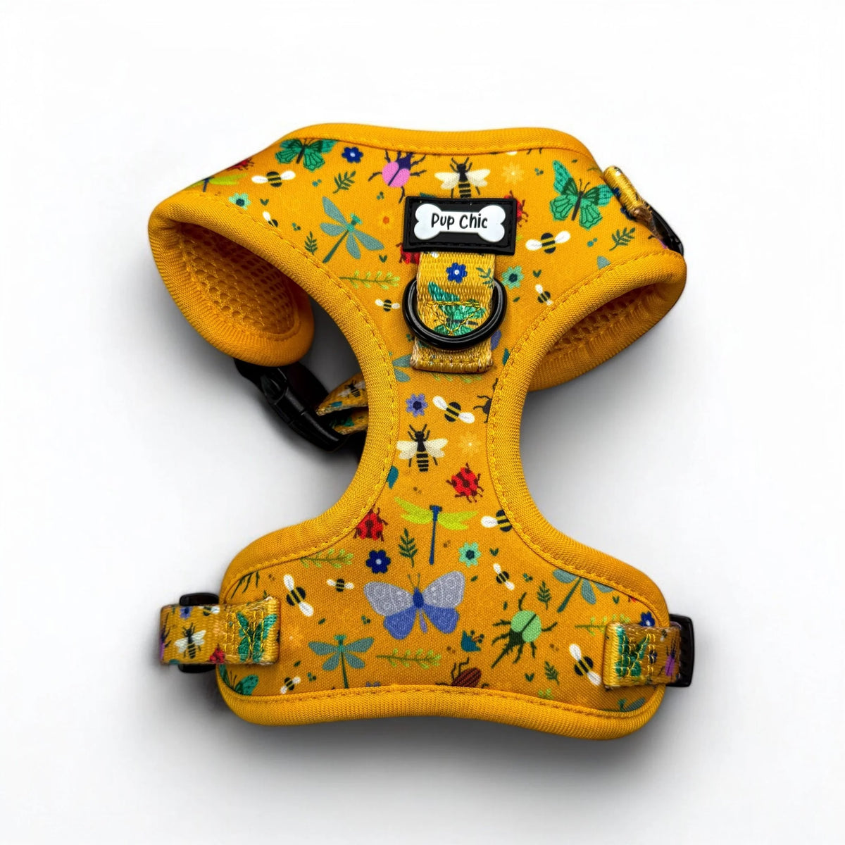 Pup Chic Boutique Step-In Adjustable Dog Harness - Summer Buzzin